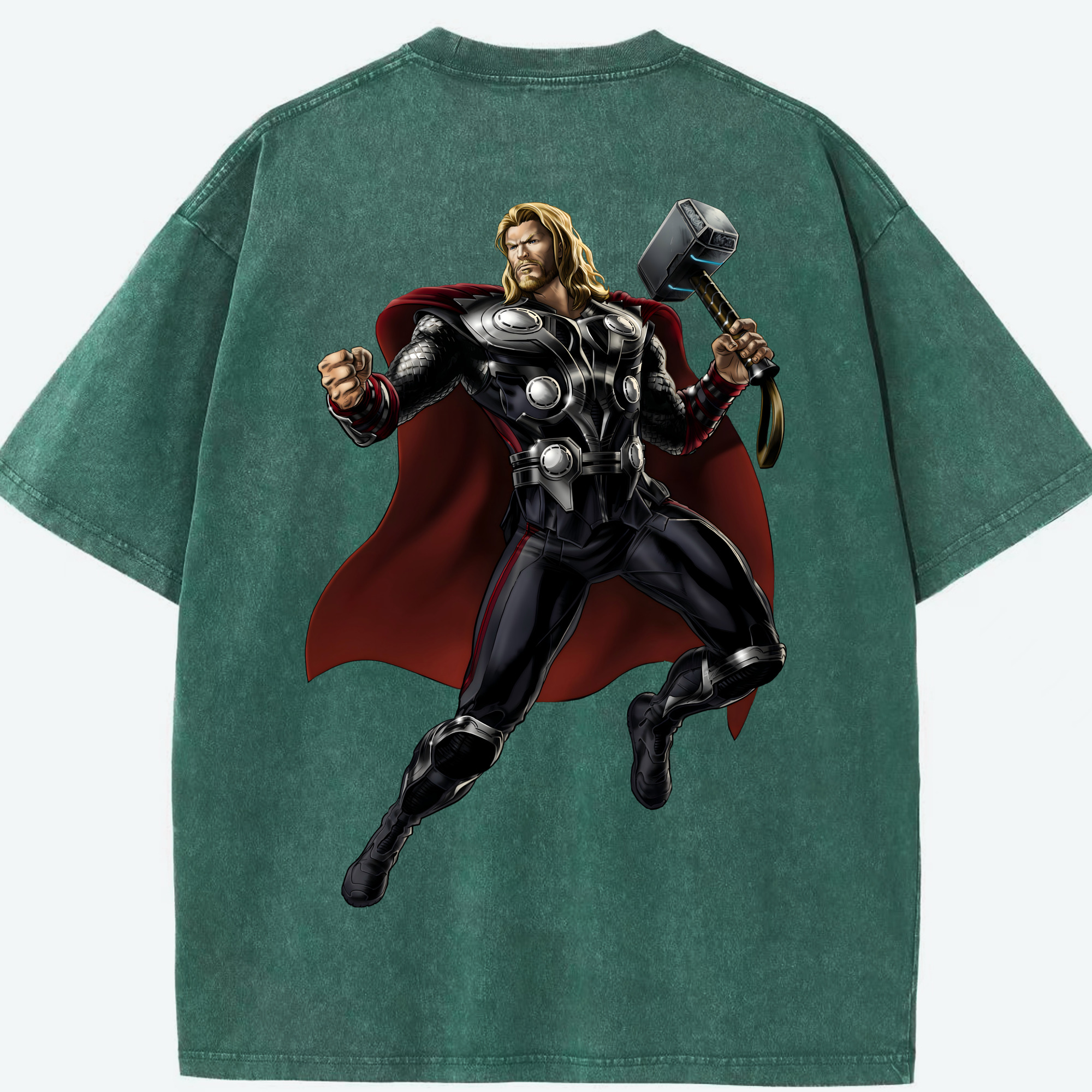 （画像用） アベンジャーズ The Avengers 綿100% ヴィンテージ風 半袖Tシャツ（背面プリント）